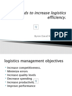 Methods To Increase Logistics Efficiency