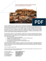 Call For Papers For The International Co PDF