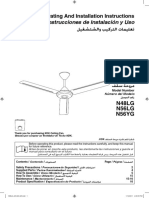 N56LG_Operating And Installation Instructions-Ceiling Fan