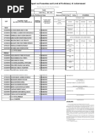 School Form 5 (SF 5) Report On Promotion and Level of Proficiency & Achievement