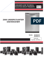 2008 Undercounter Dishwasher: Consumer Care Technical Education Group Presents