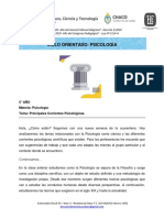 5 To Ano - Psicologia - Principales Corrientes Psicologicas