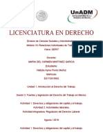 Licenciatura en Derecho: Maria Del Carmen Martinez Garcia