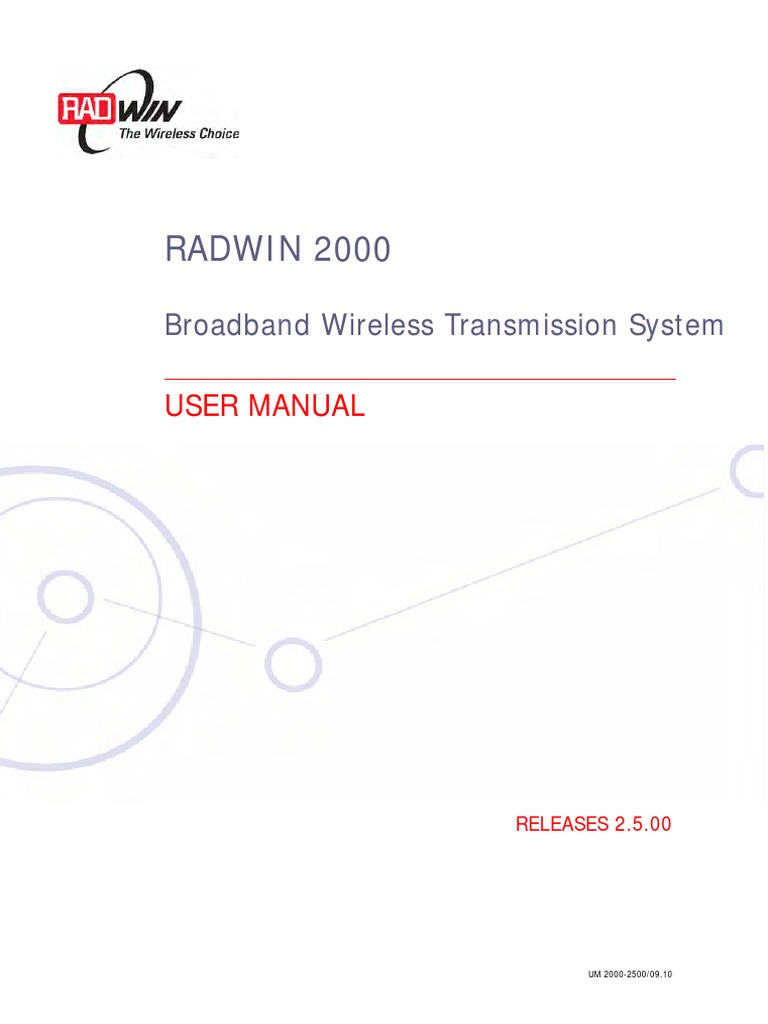 User Manual 2 Radwin PDF | PDF | Proprietary Software | License