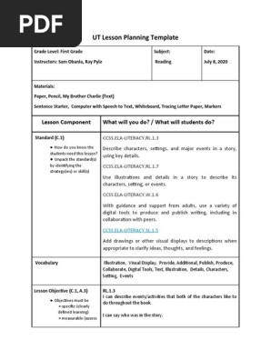 adapted lesson plan  specialized instruction  samuel obanla