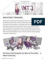 Architect Friends - 16personalities