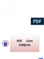 MELC-SHS-CORE Subjects