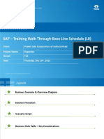 SAP - Training Walk Through-Base Line Schedule (L0)