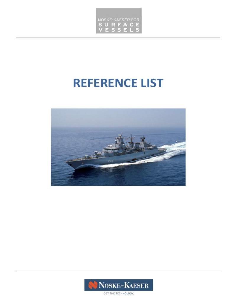Referencelist Surface Vessels 2017-04 PDF | PDF | Transport Companies ...