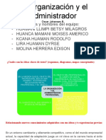 TRABAJO GRUPAL La Organización y El Administrador Oscar Johansen B