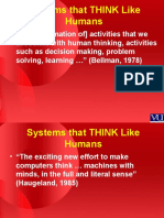 Systems That THINK Like Humans: - " (The Automation Of) Activities That We