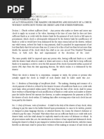 Batas Pambansa Blg. 22 An Act Penalizing The Making or Drawing and Issuance of A Check Without Sufficient Funds or Credit and For Other Purposes