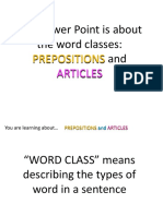 Prepositions & Articles PDF