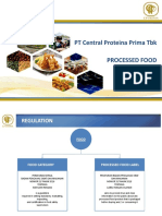 PT Central Proteina Prima TBK Processed Food Regulation