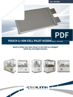 Pouch Li-Ion Cell Pilot Assembly Line