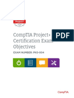Comptia Project+ Certification Exam Objectives