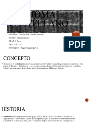 El Idioma Castellano | PDF