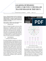 Pruebas en TRF Trifásico