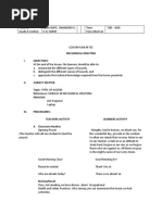 Lesson - Plan - in - Tle - Mechanical Drafting, Types of Hazards