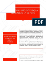 Problemas Urgentes de La Educación en El Perú PDF