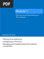 20741B - 01-Planning and Implementing An IPv4 Network