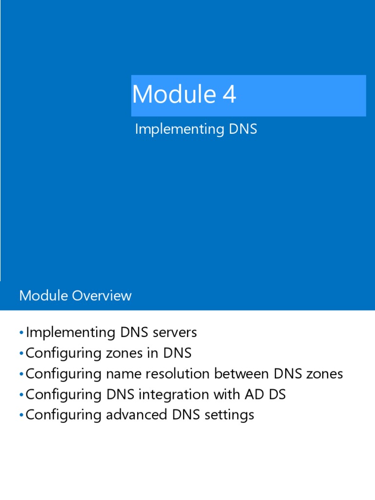 DNS Implementation and Configuration Guide | PDF | Domain Name System ...