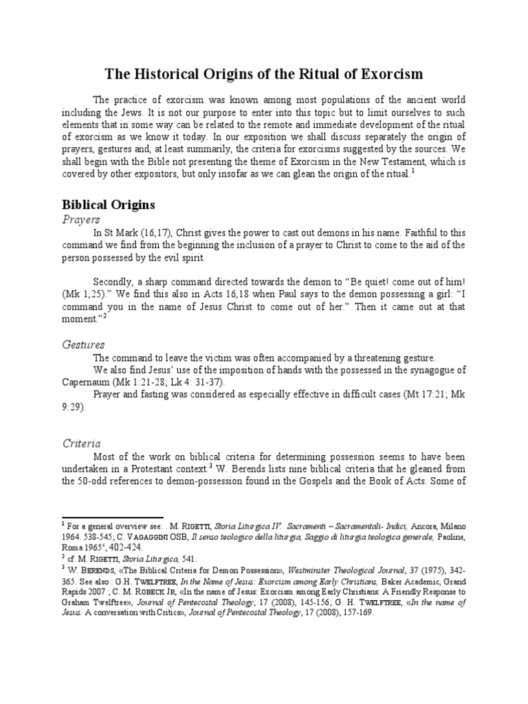 Conference Sources of Ritual 2019 | PDF | Exorcism | Demonic Possession