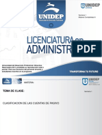 Clasificación de Las Cuentas de Pasivo PDF