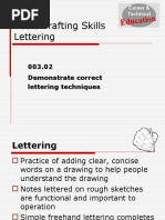 Basic Drafting Skills Lettering: Education