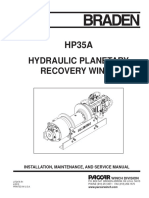 Hydraulic Planetary Recovery Winch: Installation, Maintenance, and Service Manual