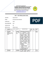 Format Kisi - Kisi Soal