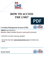 HOW TO ACCESS THE LMS - PPSX