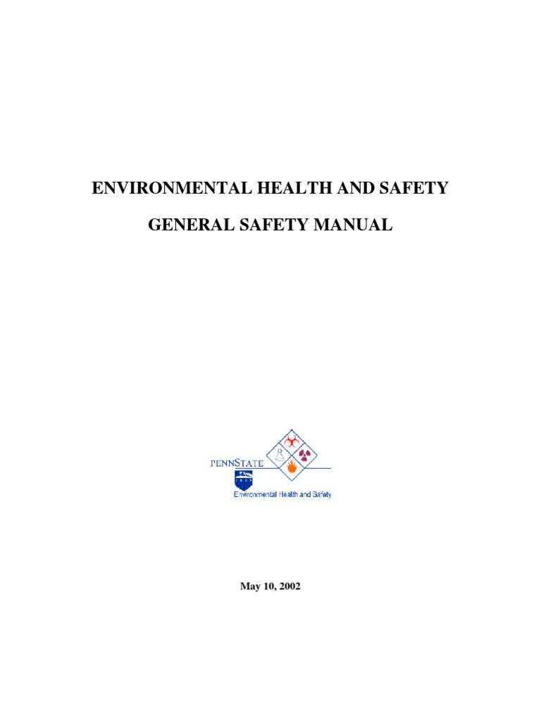Environment health & Safety Manual Occupational Safety And Health