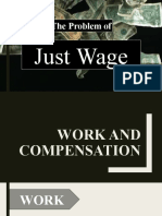 The Problem of Just Wage