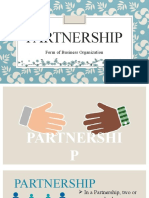 Partnership: Form of Business Organization