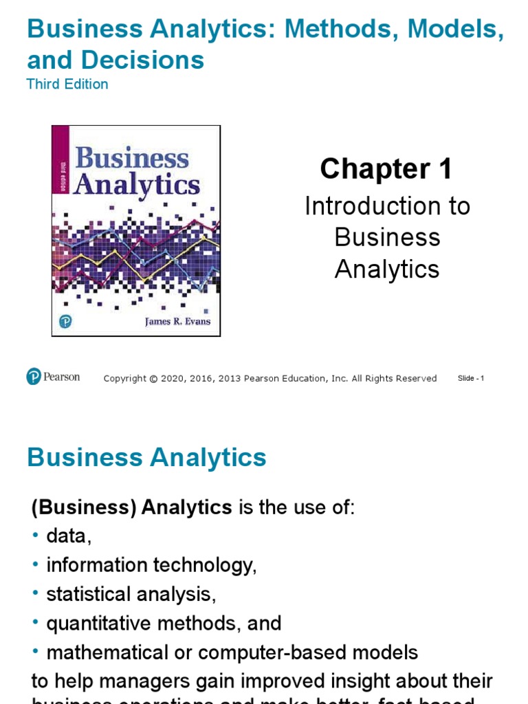 Business Analytics: Methods, Models, and Decisions | PDF | Analytics ...