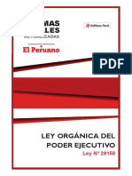 Ley Organica Del Poder Ejecutivo LP PDF
