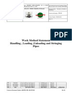 Work Method Statement - Handling Loading Unloading and Stringing Pipes