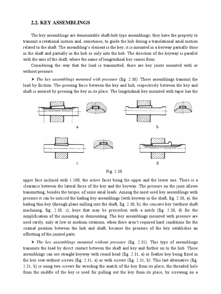 2.2. Key Assemblings | PDF | Stress (Mechanics) | Classical Mechanics