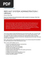 Red Hat System Administration I (RH124)