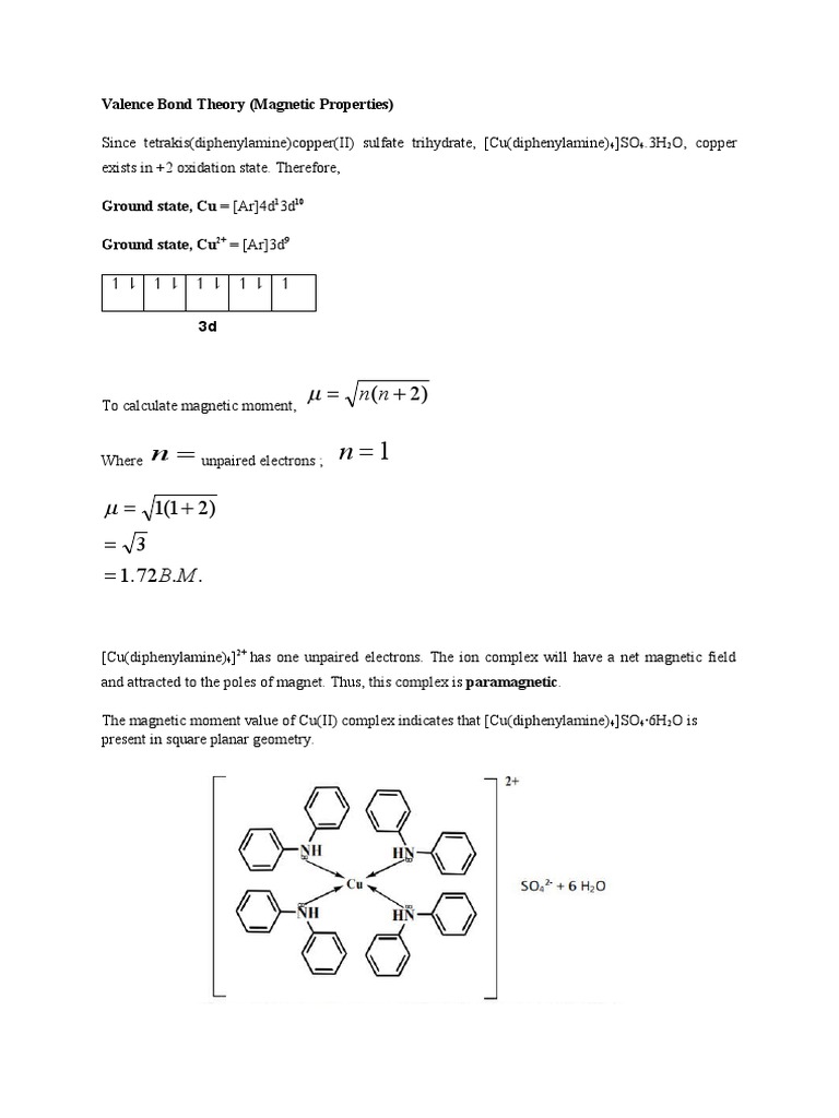 VBT (Magnetic Properties) | PDF