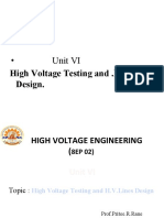 Unit Vi: High Voltage Testing and .H.V.Lines Design