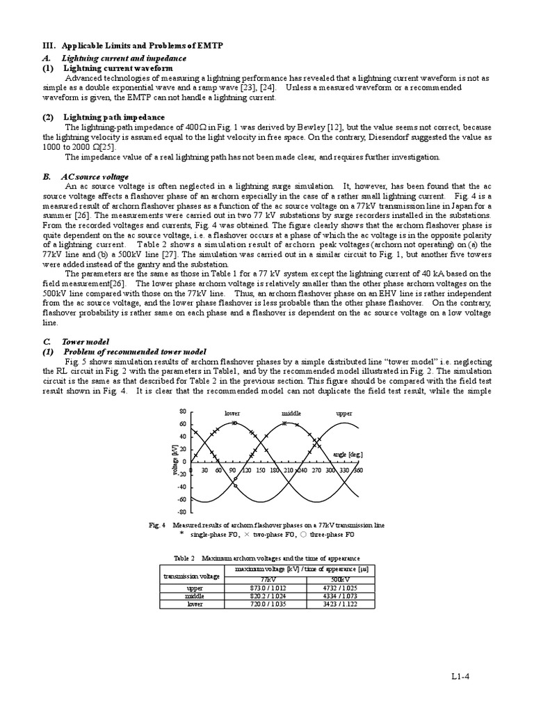 EMTP Limitations in Lightning Surge Analysis | PDF | Electrical ...