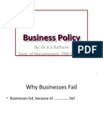 Business Policy: A Study of Management Functions and Decisions