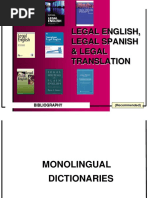 Legal English, Legal Spanish & Legal Translation: Bibliography