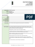 Asset Service Report: Fuel Pump Repair