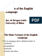 Variants of English IV