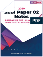 SEBI Grade A 2020 Companies Act Chapter IV