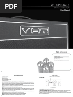 VHT Special 6 Ultra User Manual | PDF | Amplifier | Sound