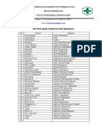 Daftar Nama Peserta Pws Imunisasi